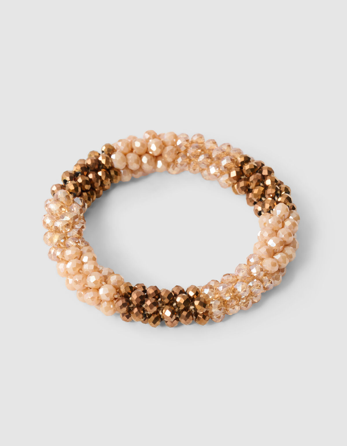 Perlen-Haargummi Blockiert Braun SHOEBY ACCESSOIRES