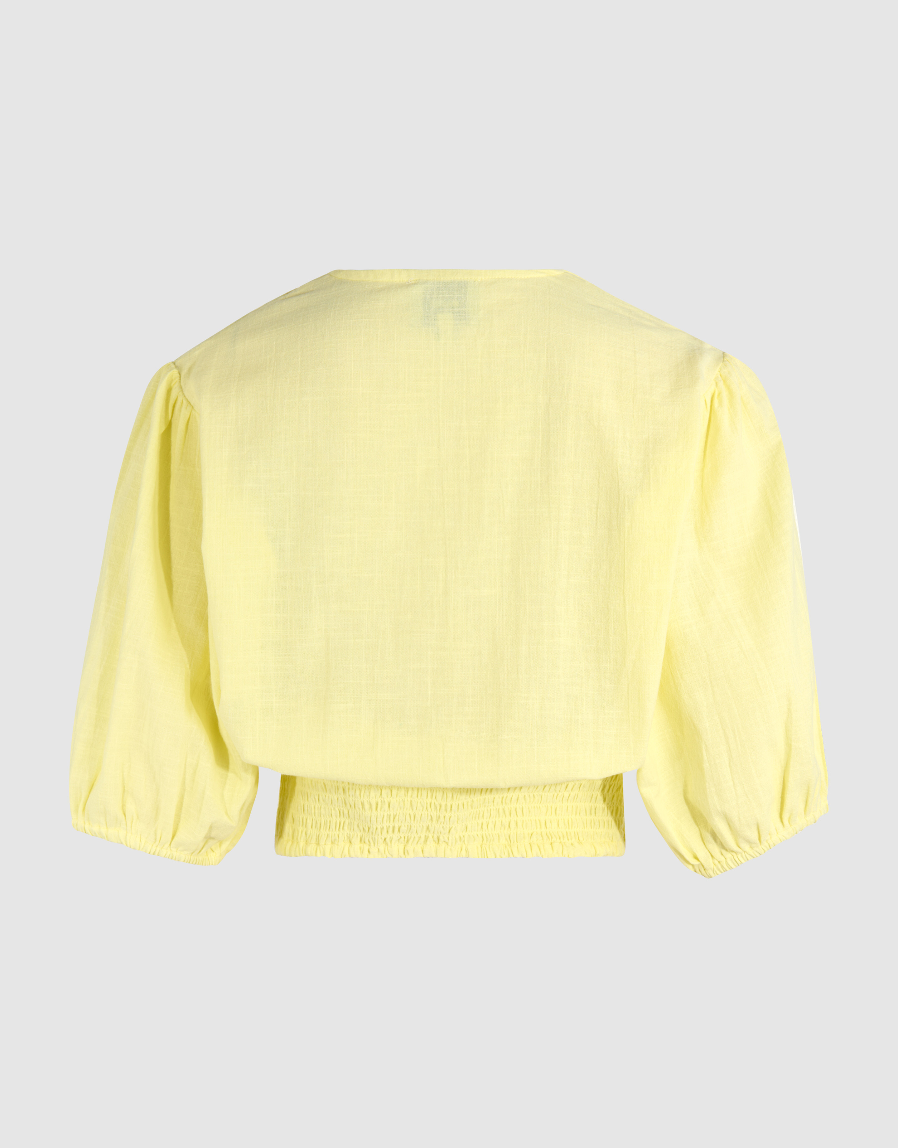 Besticktes Crop Top Hellgelb SHOEBY WOMEN