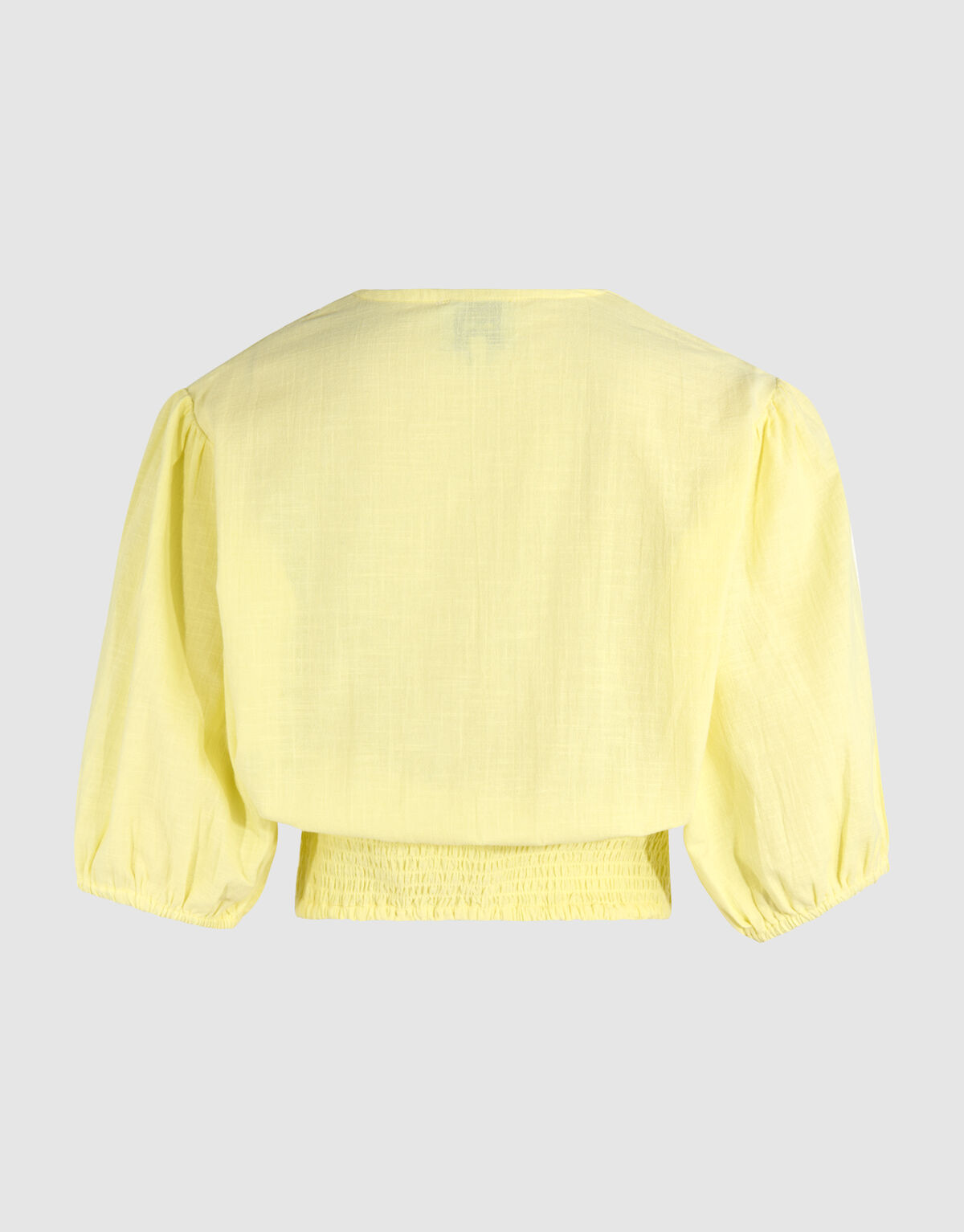 Besticktes Crop Top Hellgelb SHOEBY WOMEN