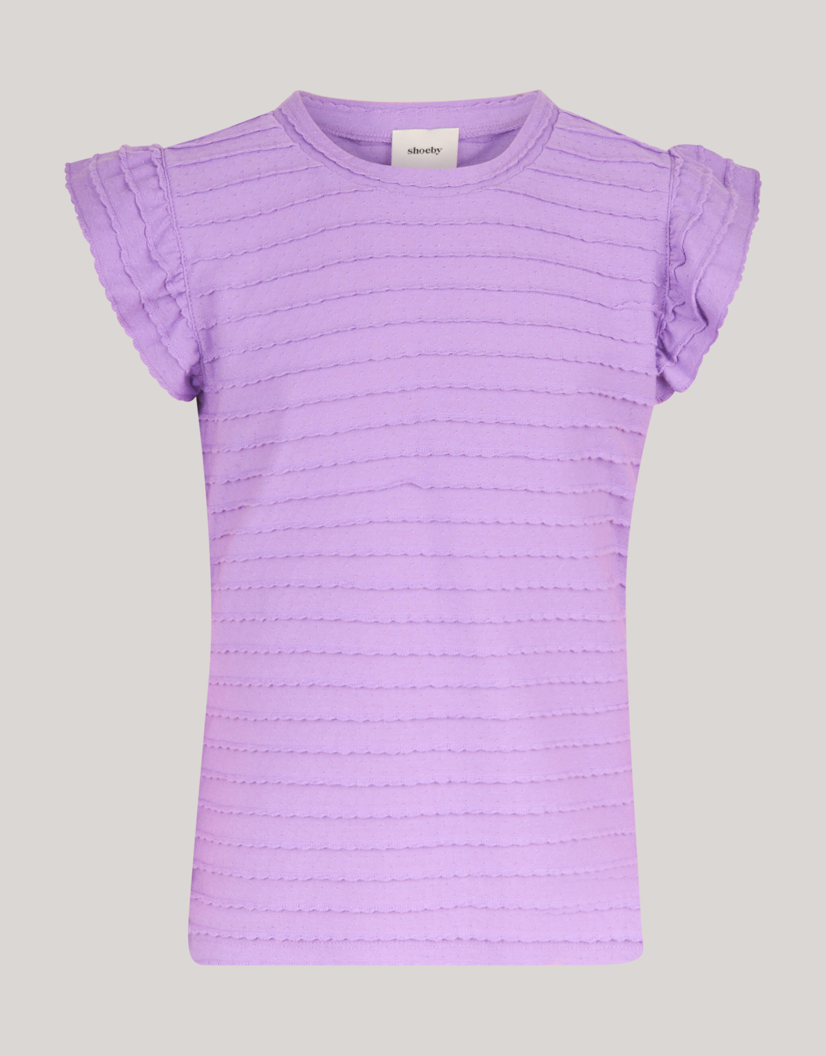 Ruffle Rib Top Lila SHOEBY GIRLS