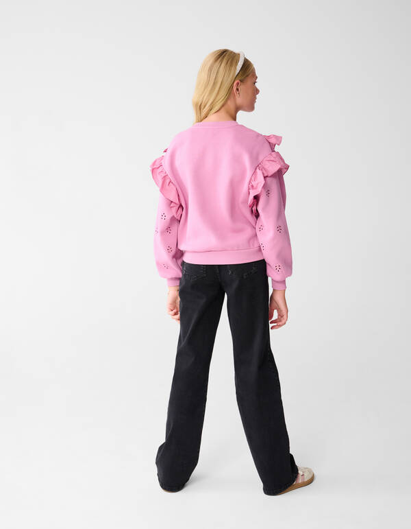 Shiny Heart Gerade Passform Jeans Schwarz SHOEBY GIRLS