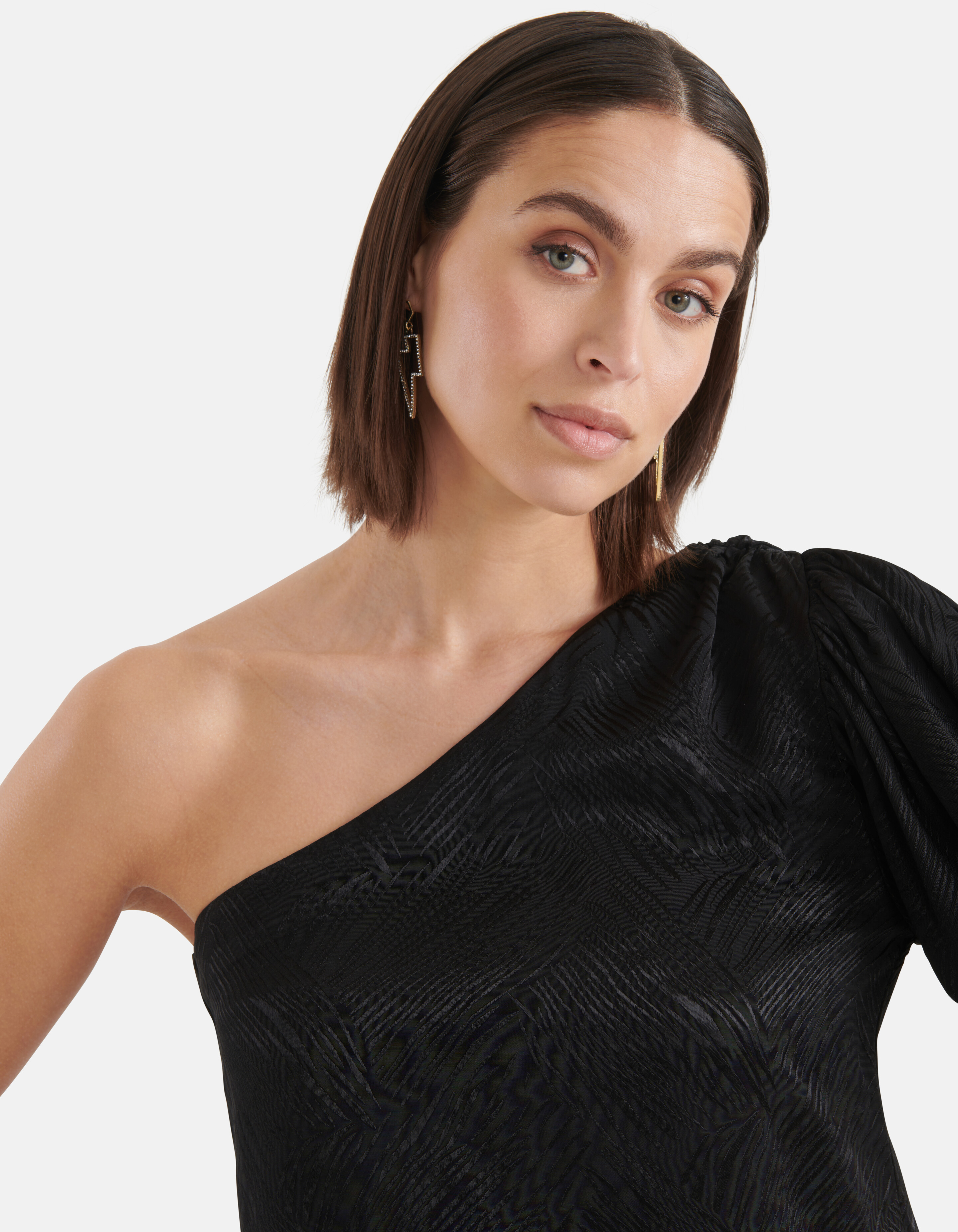 One Shoulder Top Schwarz SHOEBY WOMEN