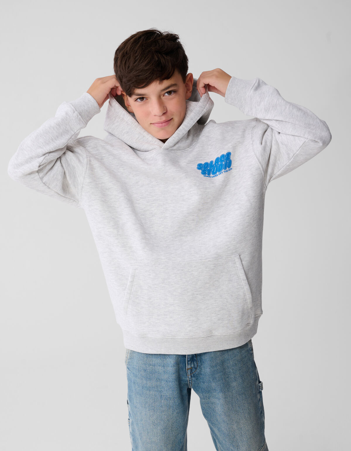 Solace Artwork Hoodie Grau SHOEBY BOYS