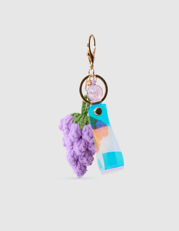 Schlüsselanhänger Traube Hellviolett SHOEBY ACCESSOIRES