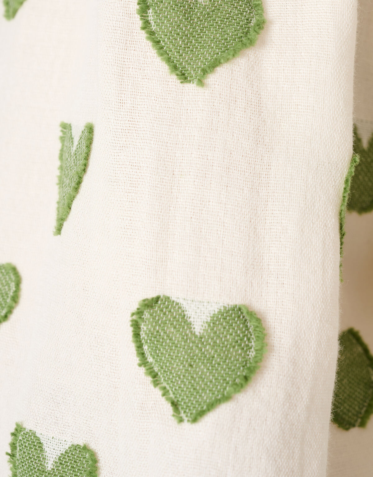 Bedruckte Herzbluse Off White SHOEBY WOMEN