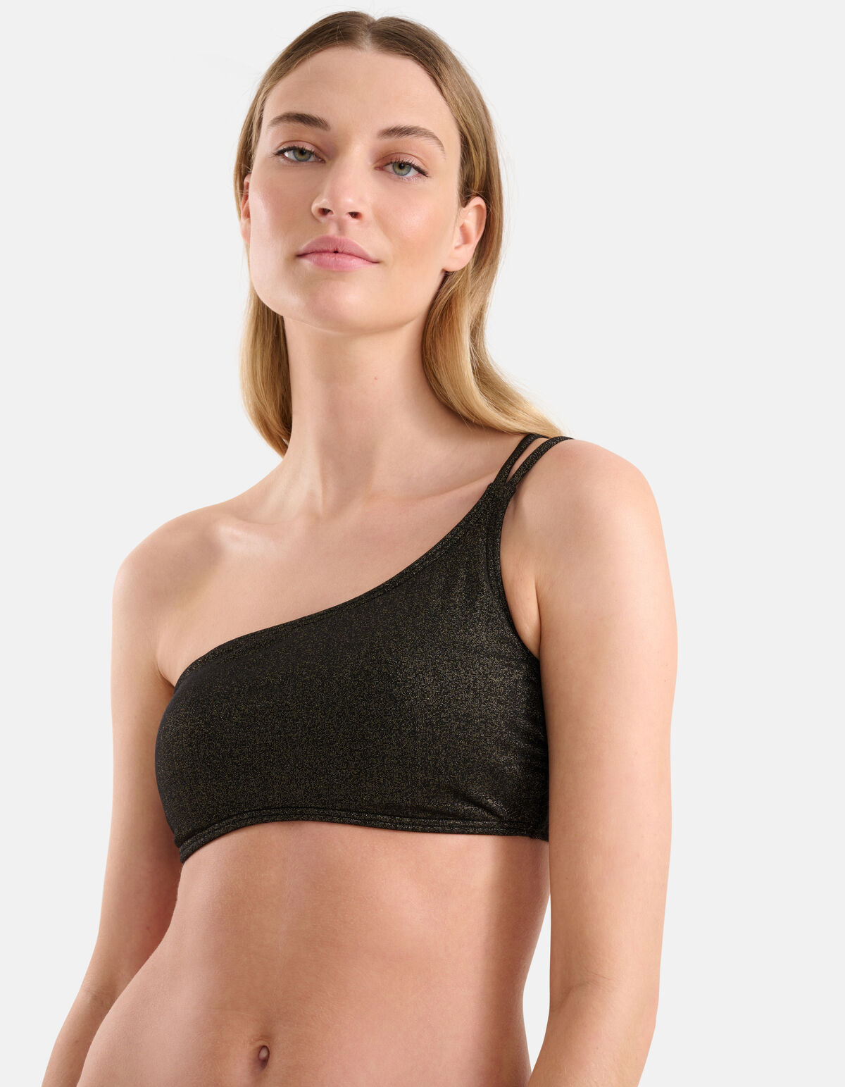 Glitzer-Bikinioberteil Schwarz SHOEBY ACCESSOIRES