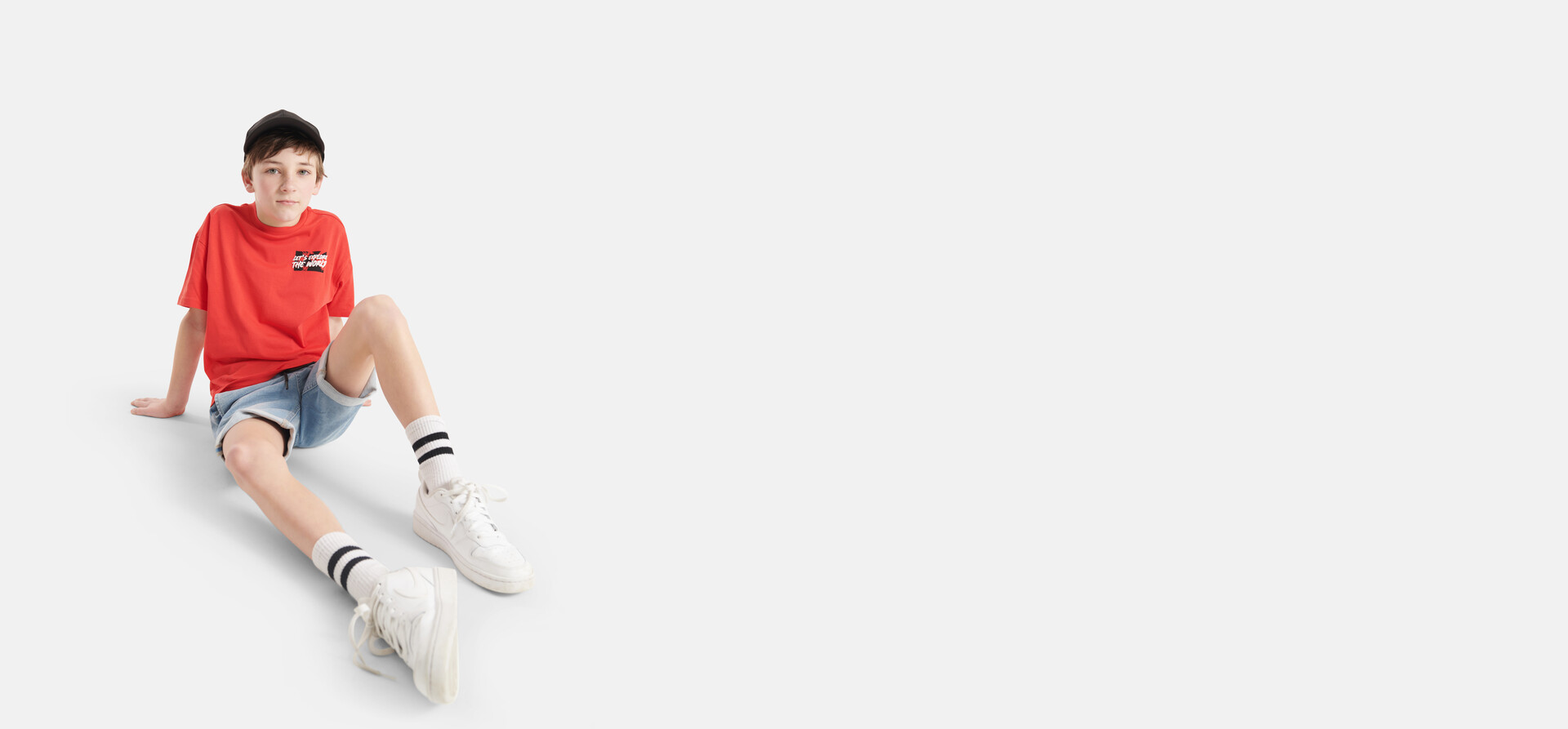 Joggingshorts mit Kordelzug Hellblau SHOEBY BOYS