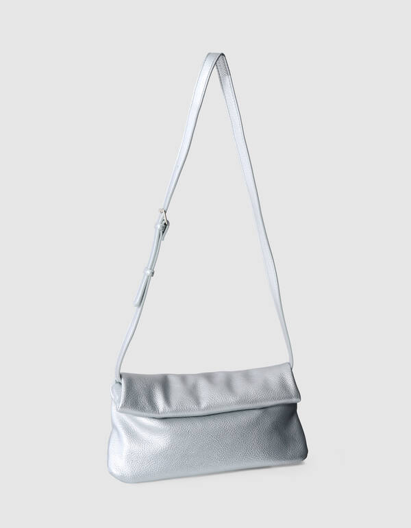 Gefaltete Tasche Silber SHOEBY ACCESSOIRES