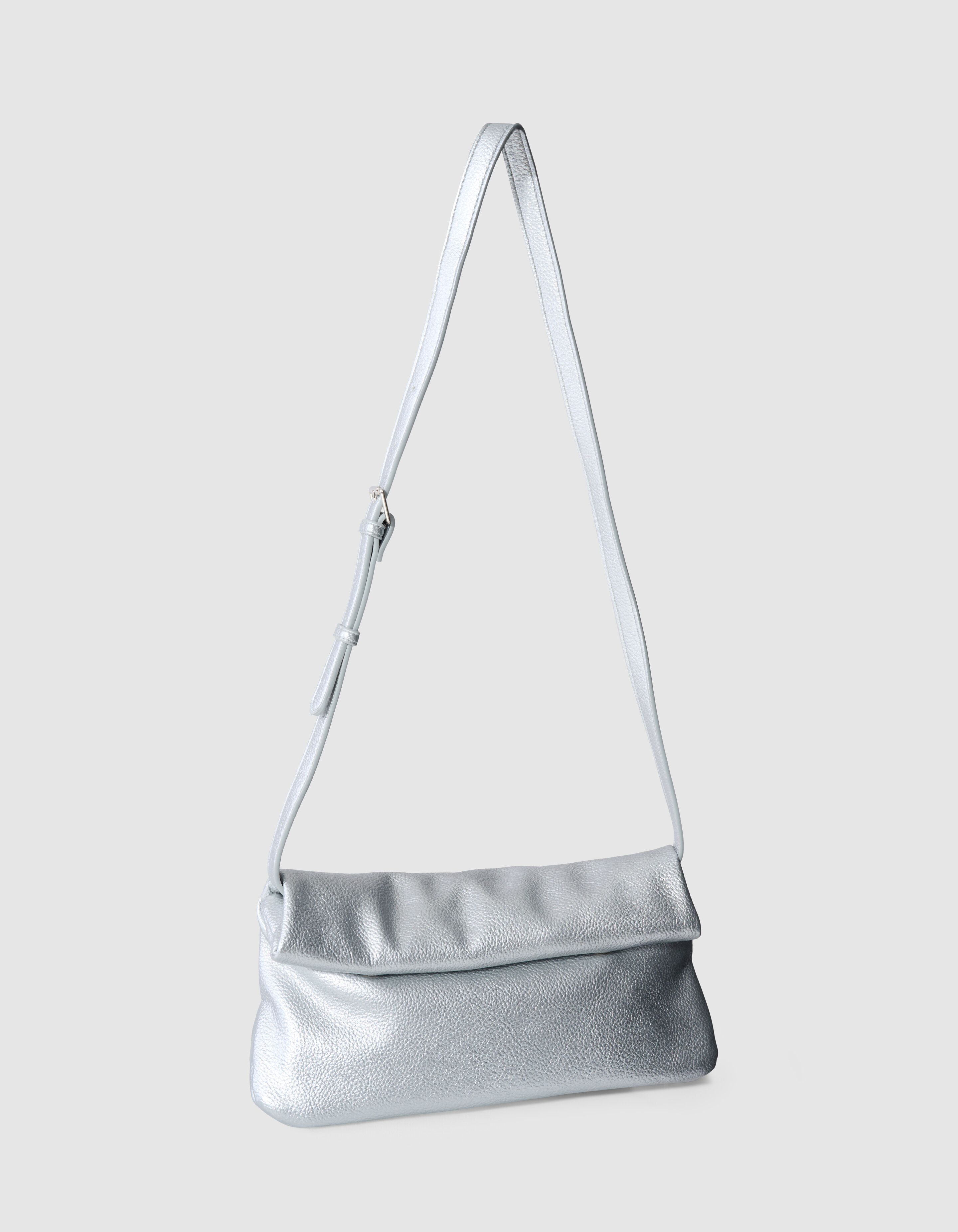 Gefaltete Tasche Silber SHOEBY ACCESSOIRES