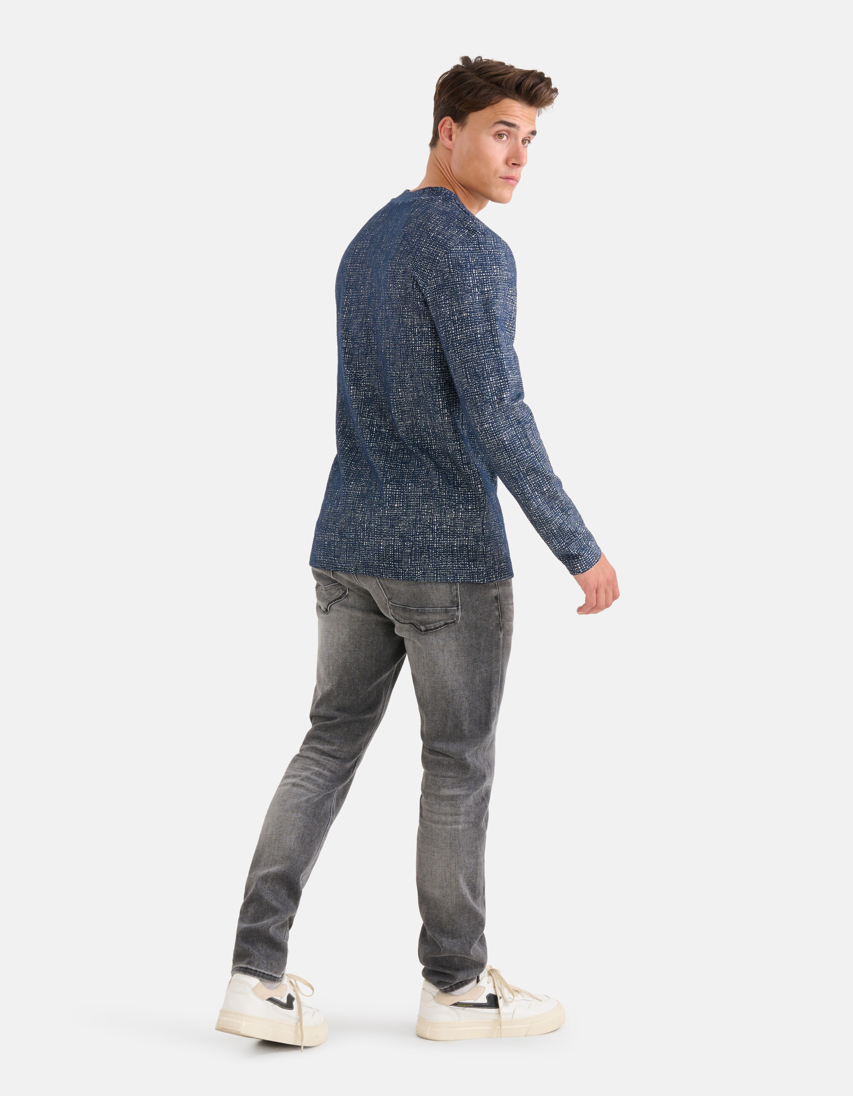 Grafik-T-Shirt Dunkelblau SHOEBY MEN