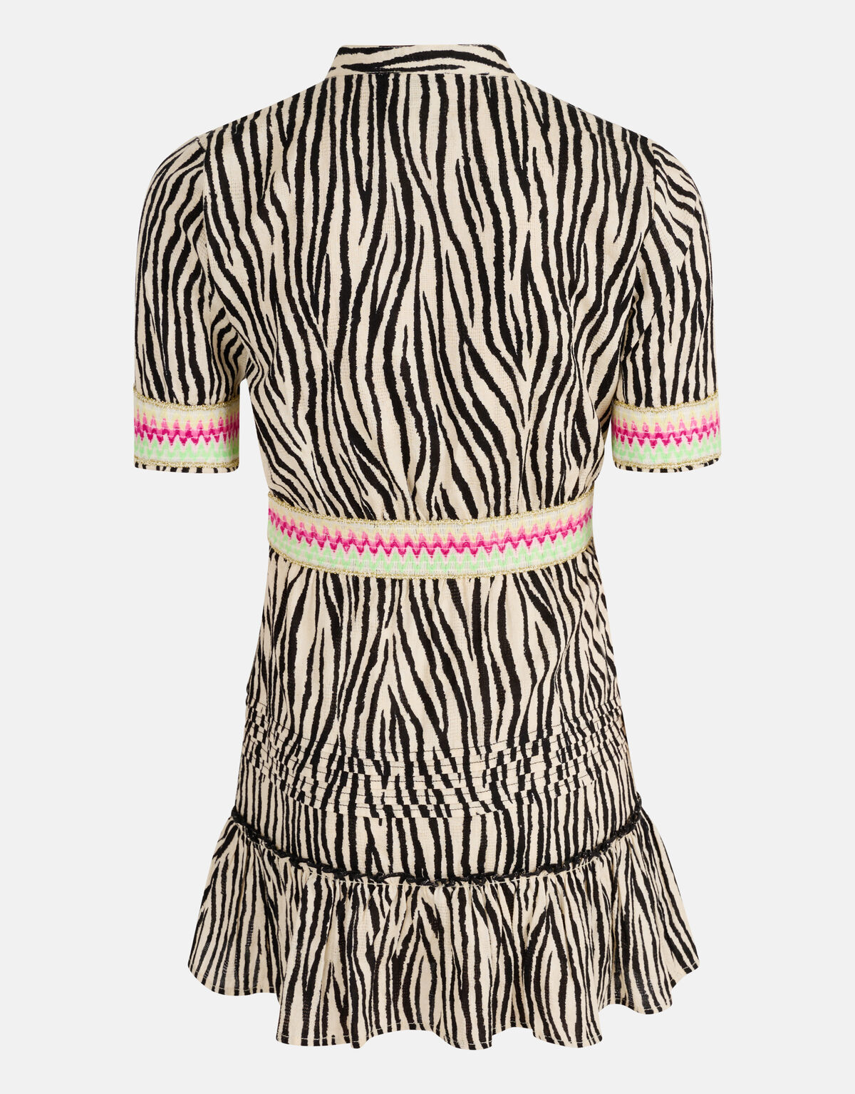 Zebra Print Kleid Schwarz/ Off-white SHOEBY GIRLS