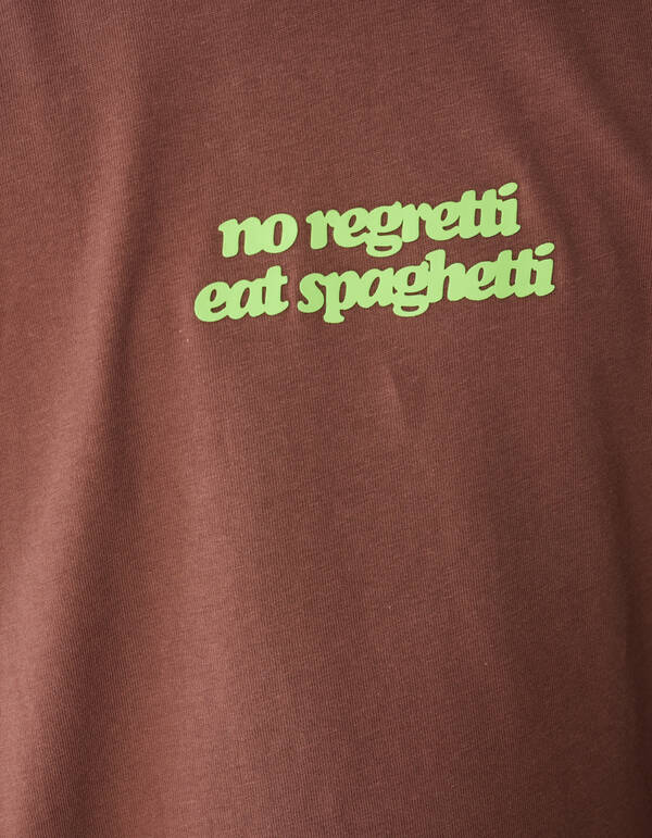 Spaghetti-Kunst T-Shirt Braun SHOEBY BOYS