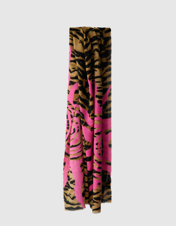 Sonnen Tigerprint Schal Braun SHOEBY ACCESSOIRES