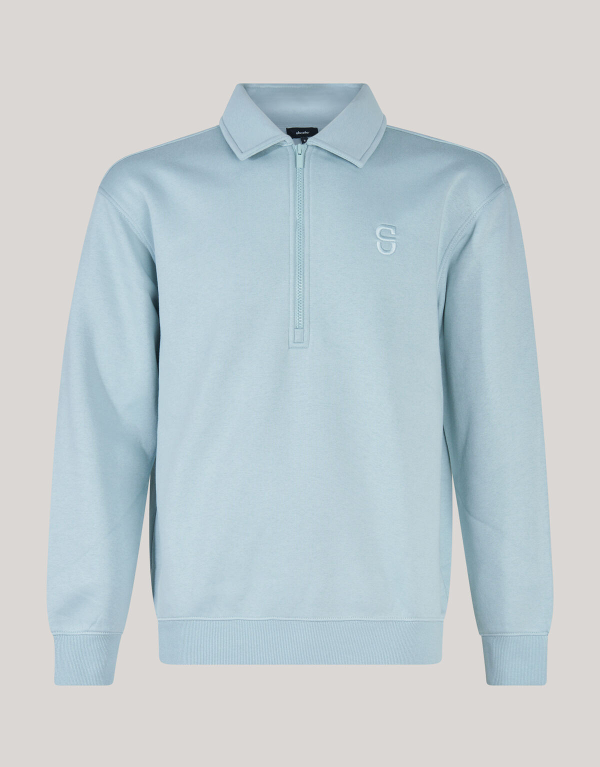 Zip Badge Pullover Blau SHOEBY MEN