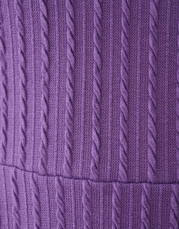 Peplum-Kabel-Top in Lila SHOEBY GIRLS