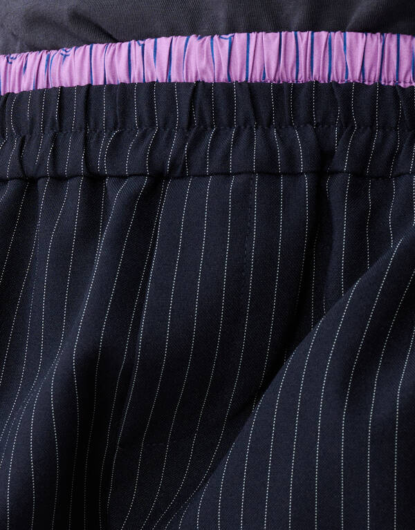 Smiley Nadelstreifenhose Dunkelblau SHOEBY GIRLS