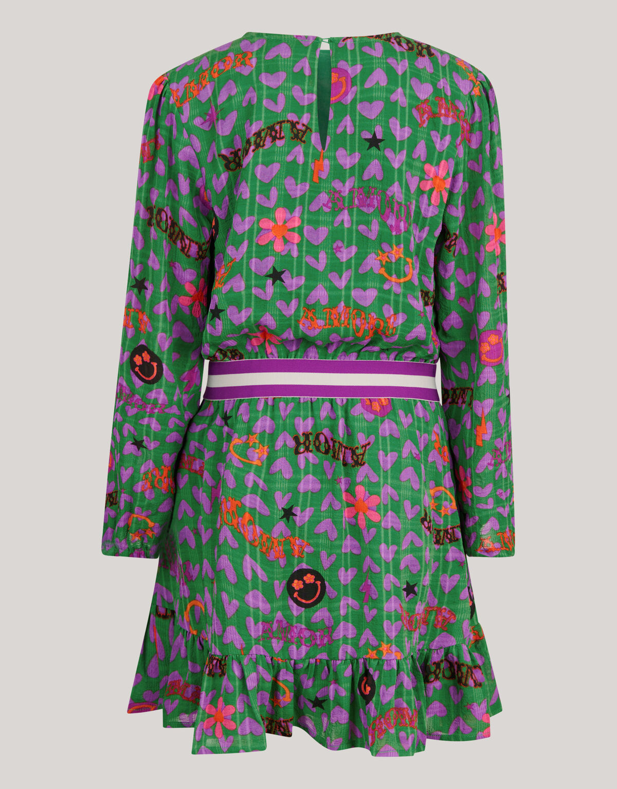 Bedrucktes Kleid Gr&uuml;n SHOEBY GIRLS