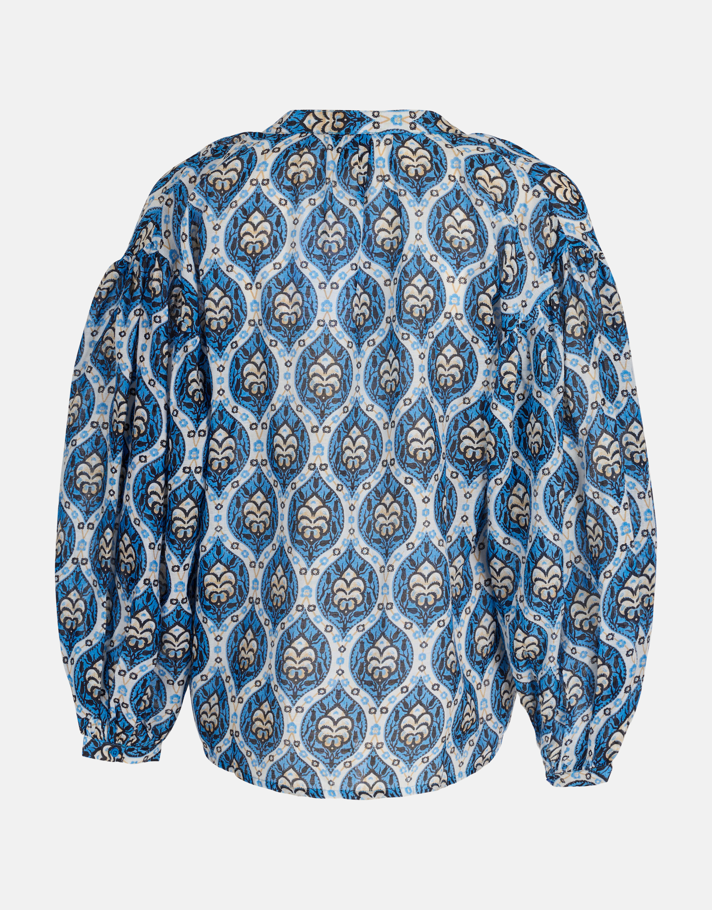 Bedruckte Voile-Bluse Blau SHOEBY WOMEN
