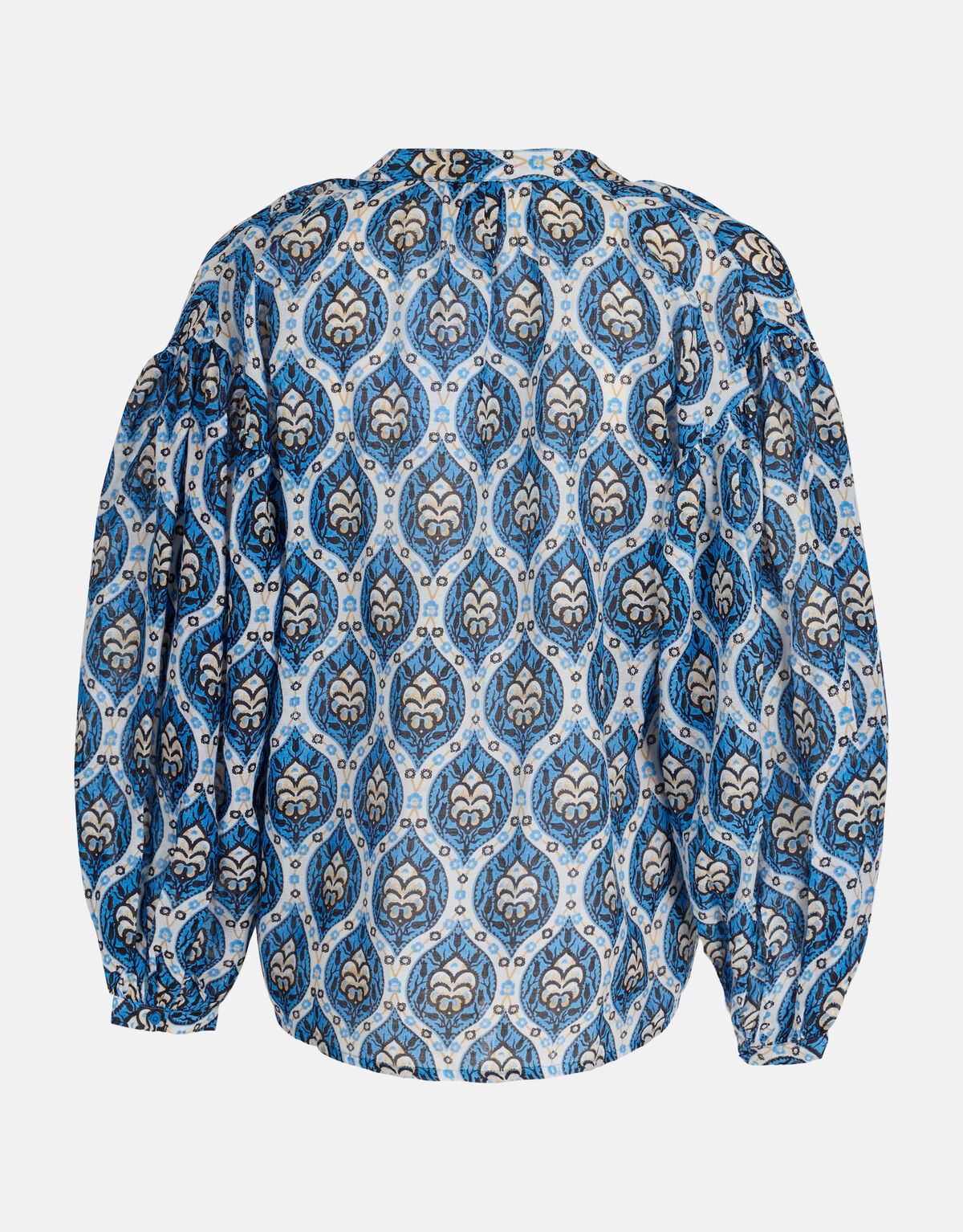 Bedruckte Voile-Bluse Blau SHOEBY WOMEN