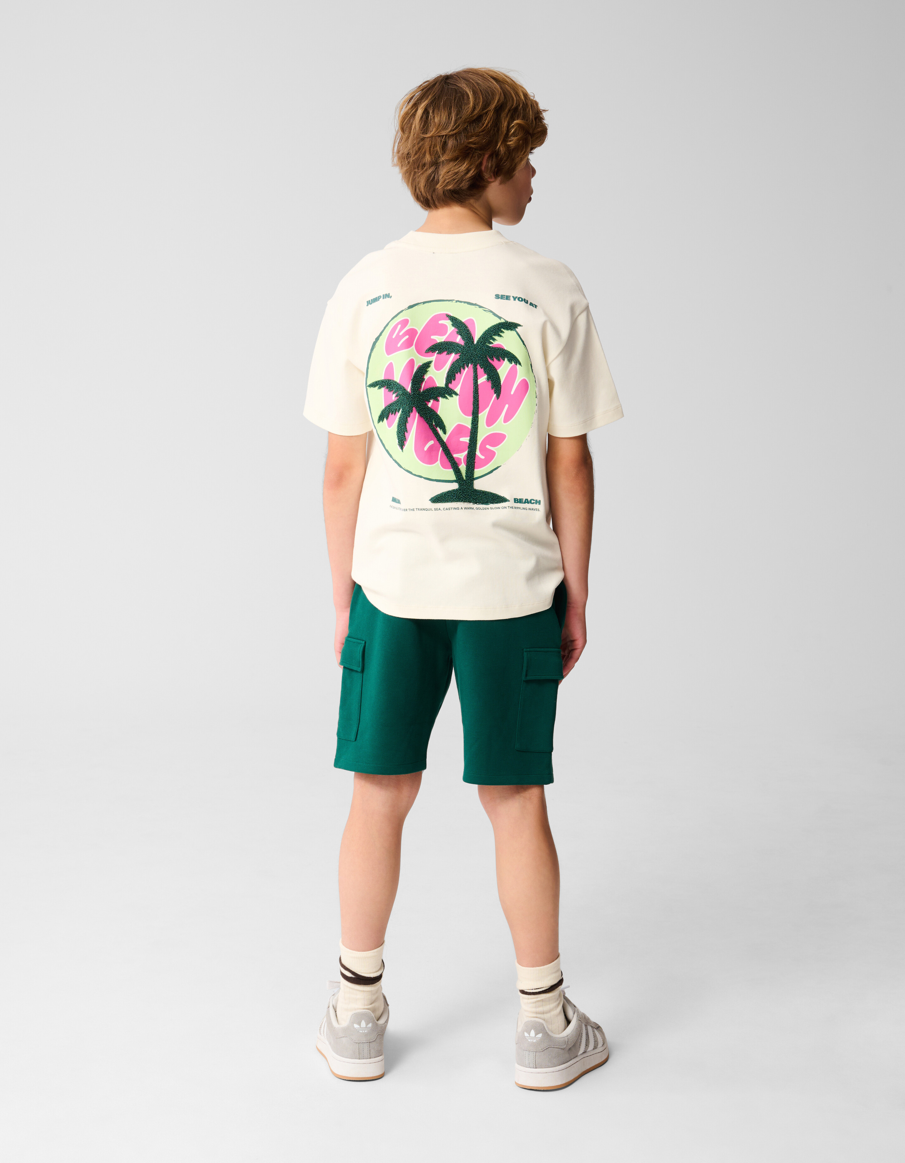 Vibes Artwork T-shirt Off White SHOEBY BOYS