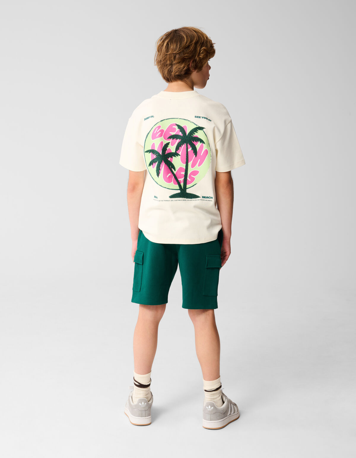 Vibes Artwork T-shirt Off White SHOEBY BOYS