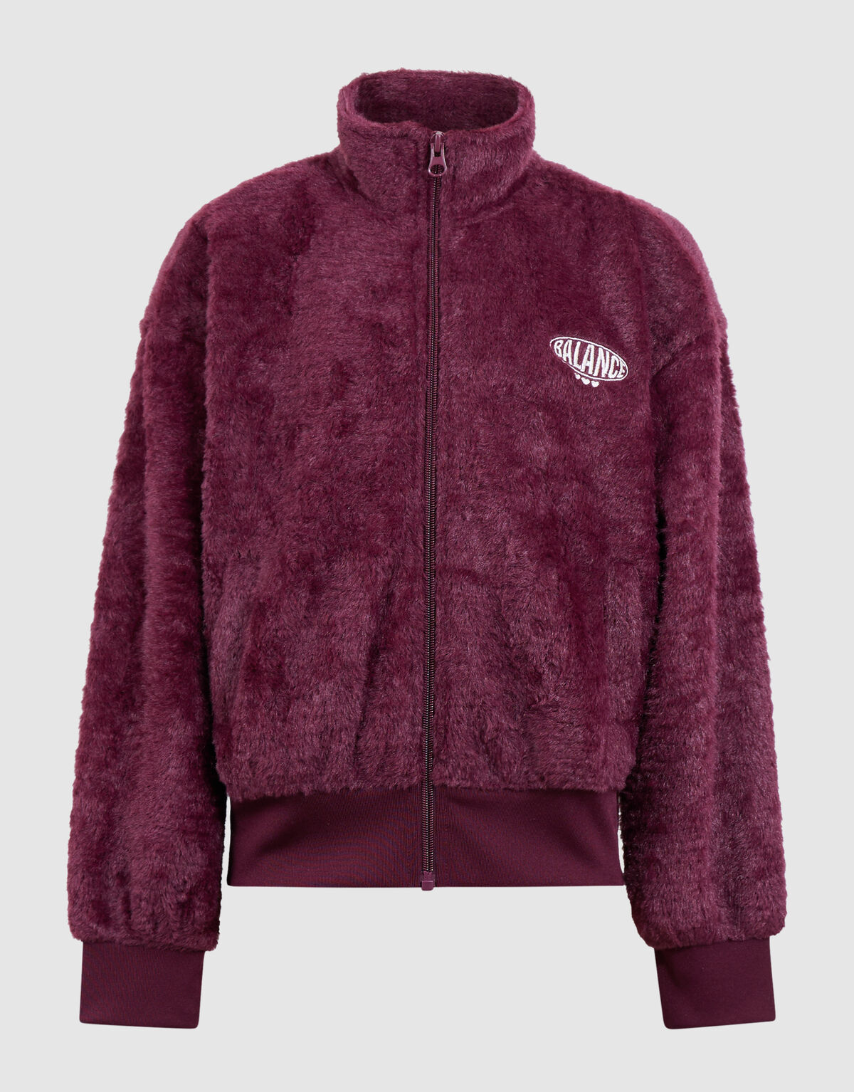 Flauschige Sportjacke Dunkelrot SHOEBY GIRLS