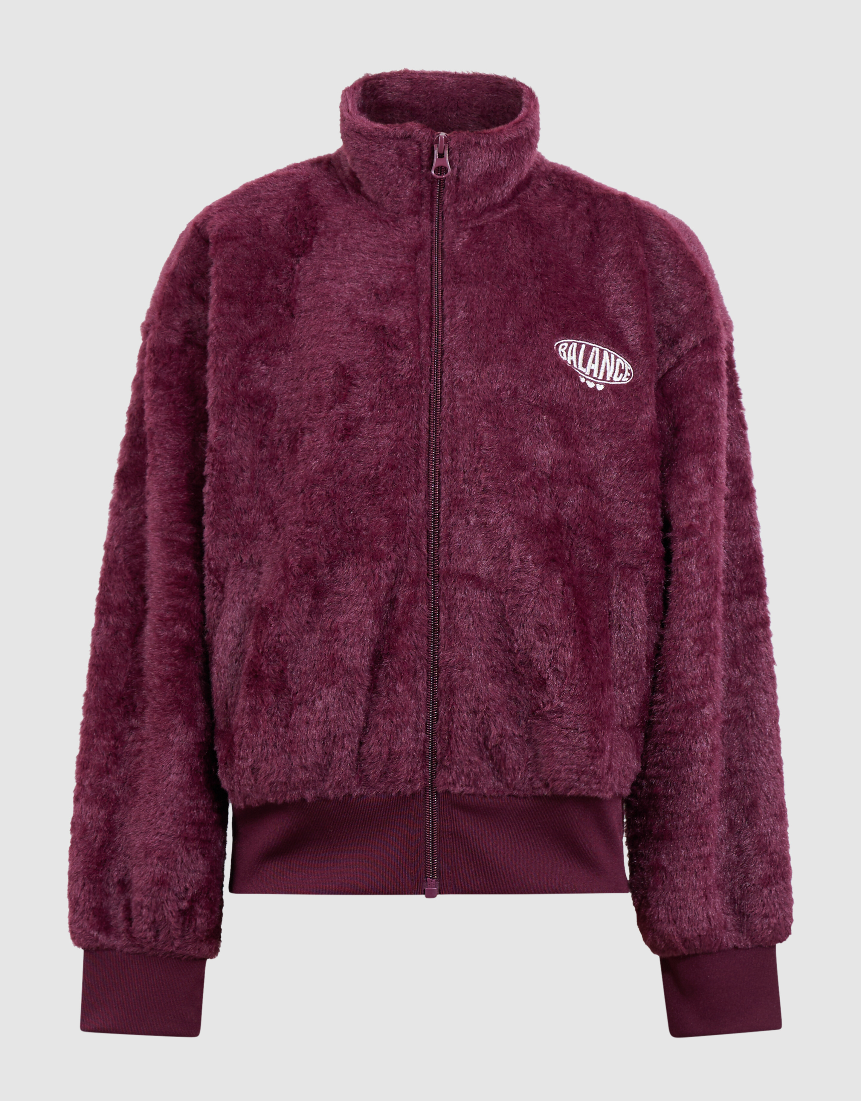 Flauschige Sportjacke Dunkelrot SHOEBY GIRLS