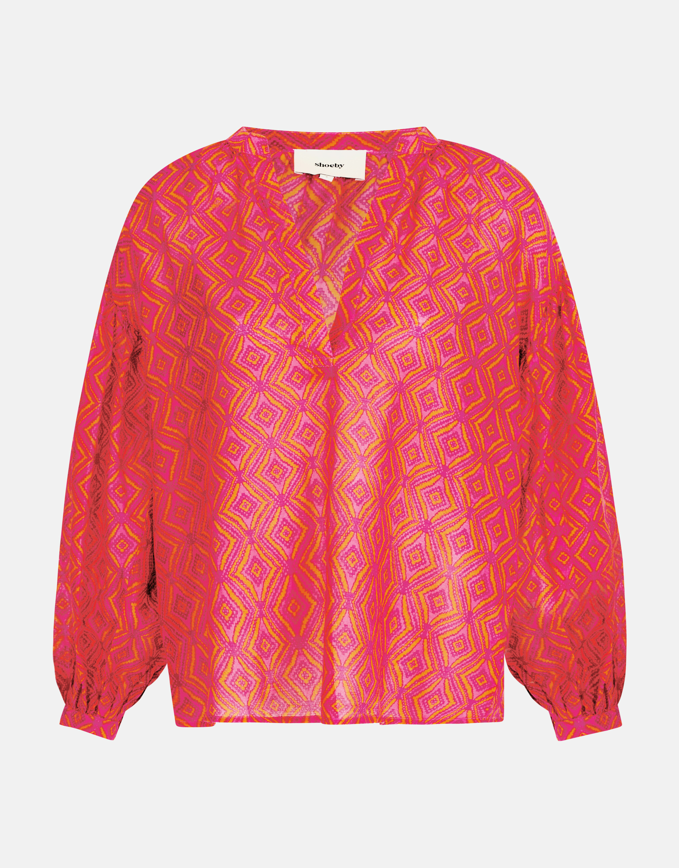 Bedruckte Voile-Bluse Rosa SHOEBY WOMEN