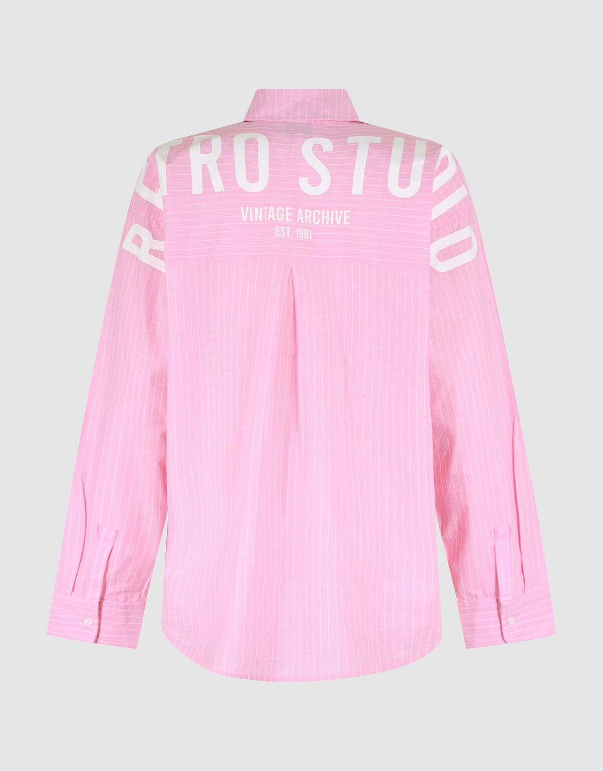 Gestreifte Popeline-Bluse Rosa SHOEBY WOMEN