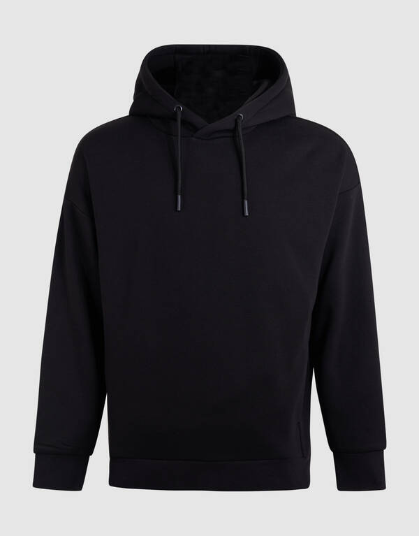 Label Sweat Hoodie Dunkelbraun SHOEBY MEN
