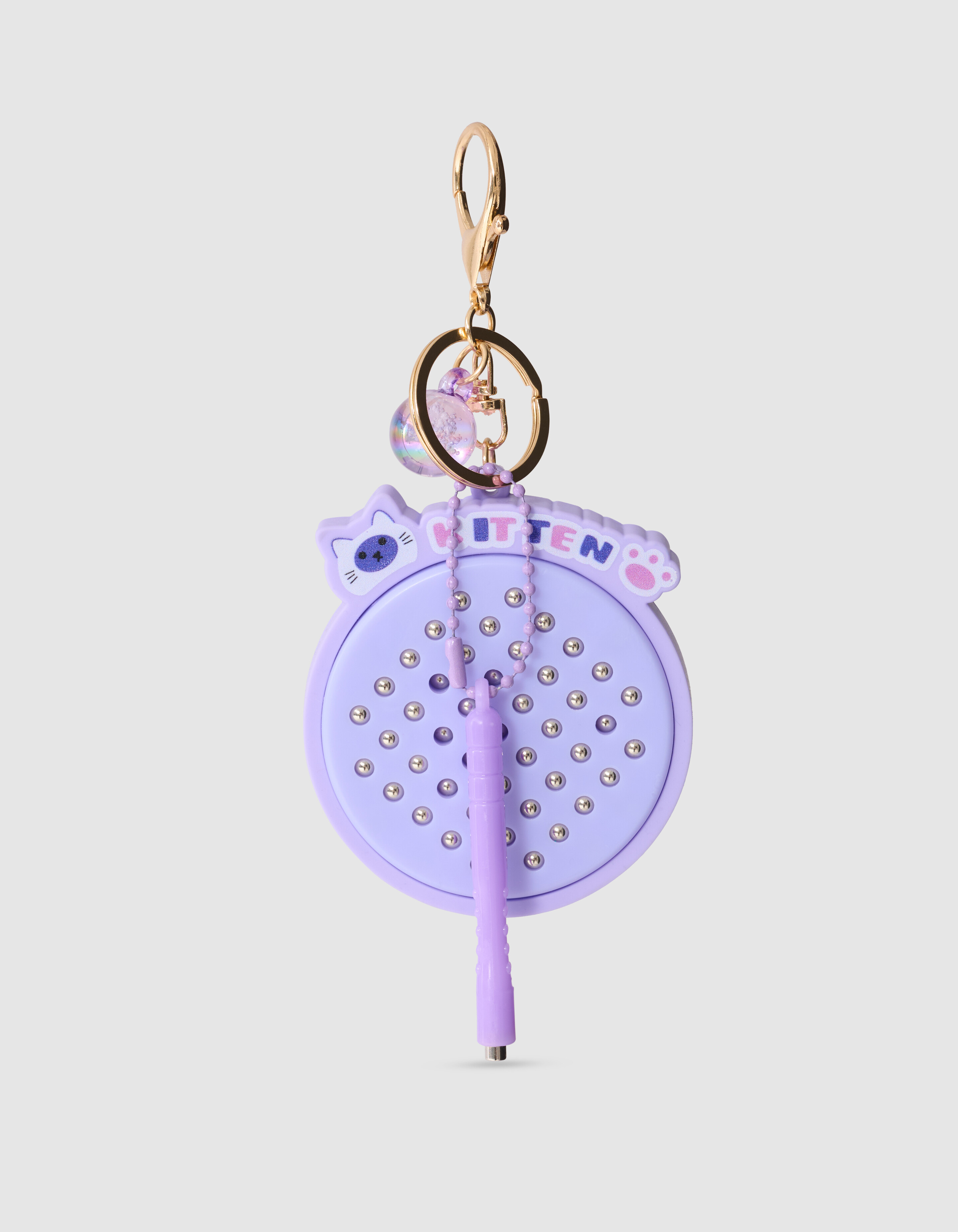 K&auml;tzchen Ball Schl&uuml;sselanh&auml;nger Lila SHOEBY GIRLS