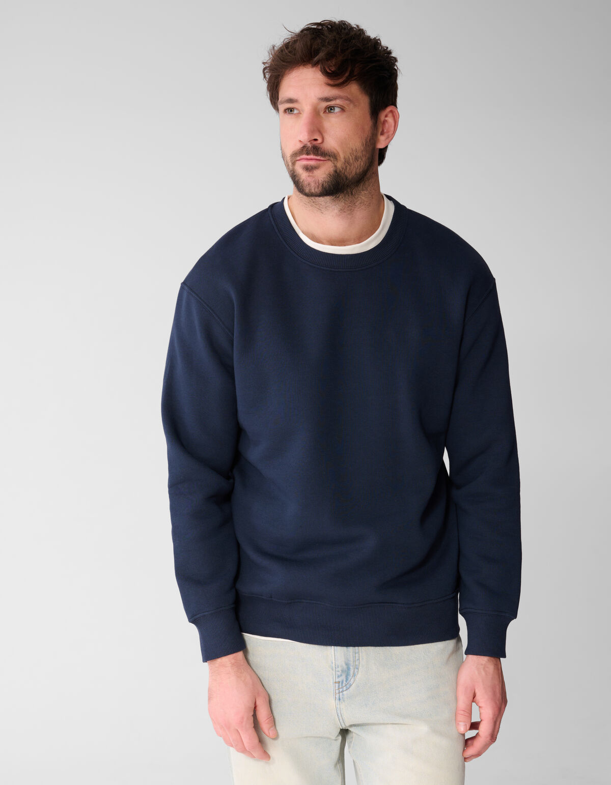 Rib Spark Sweater Dunkelblau SHOEBY MEN