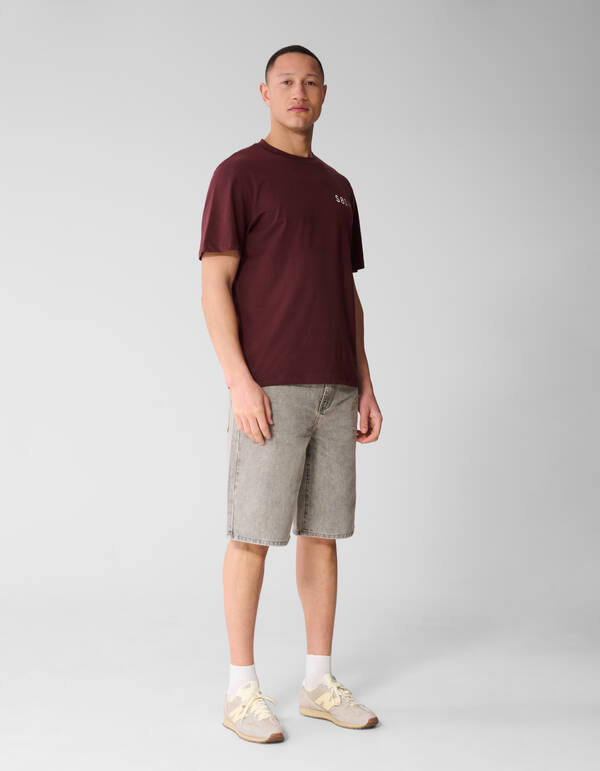 Gradient Logo Artwork T-Shirt Dunkelrot SHOEBY MEN