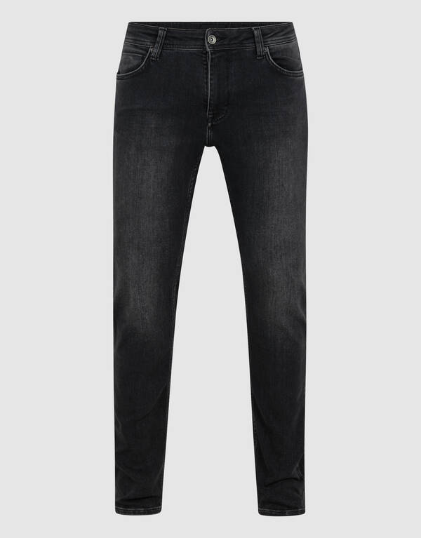 Slim Fit Jeans Gewaschen Schwarz L34 SHOEBY MEN