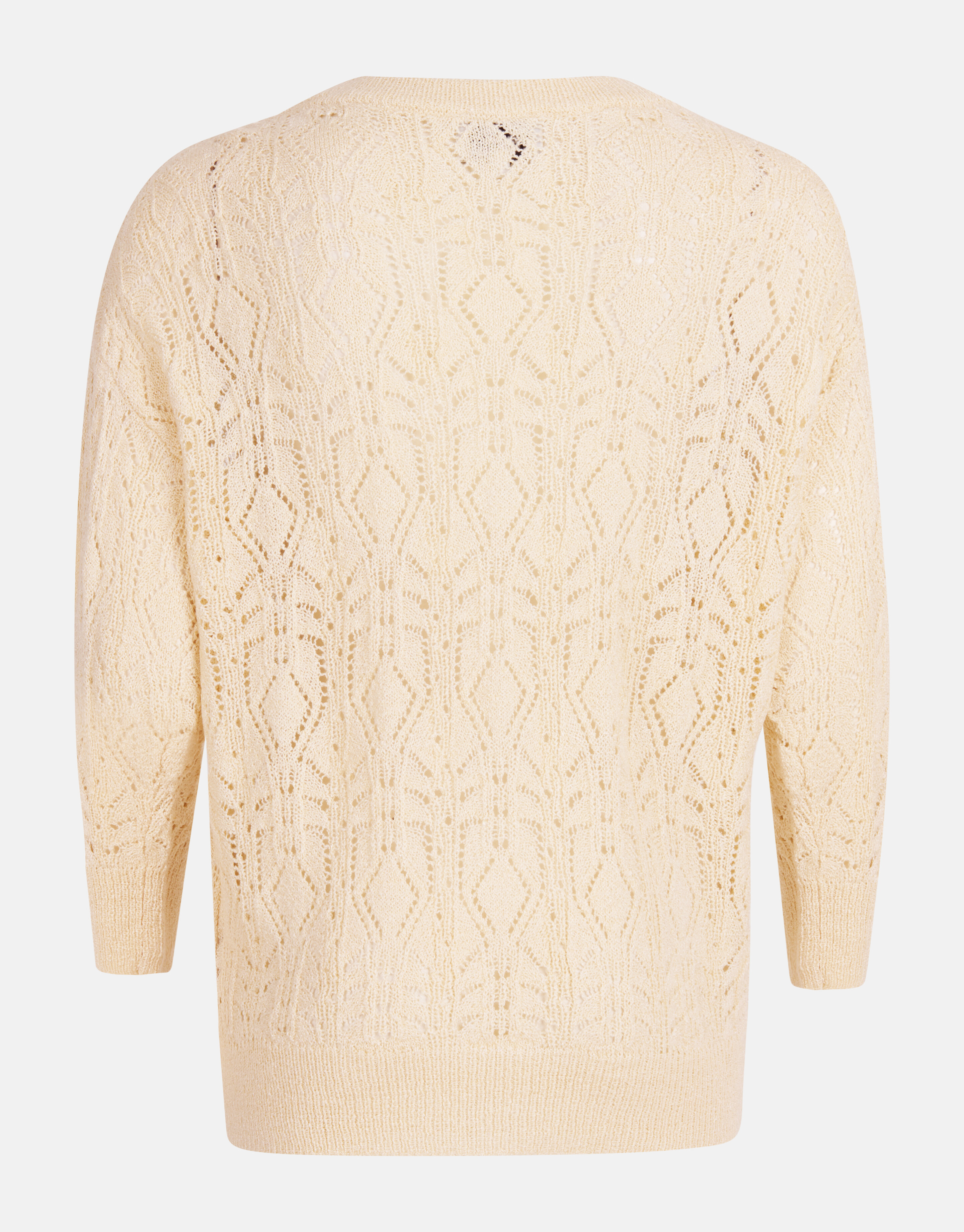 Ajour Fledermaus-Pullover Off White SHOEBY WOMEN