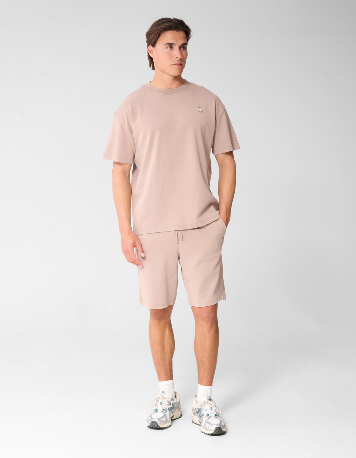 Gebraucht Gl&auml;nzend Kurz Taupe SHOEBY MEN