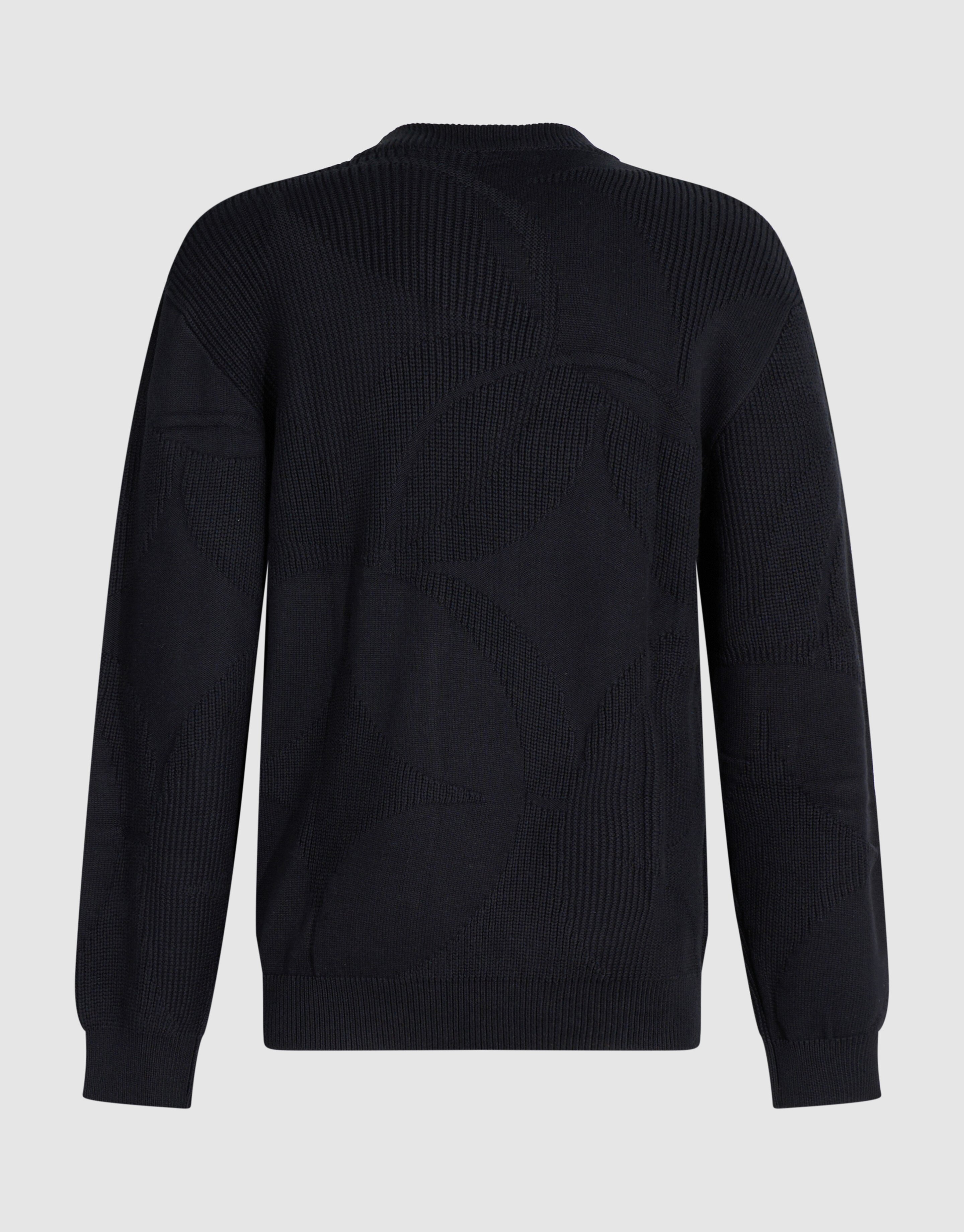 Strickpullover Mit Logoprint Schwarz SHOEBY MEN