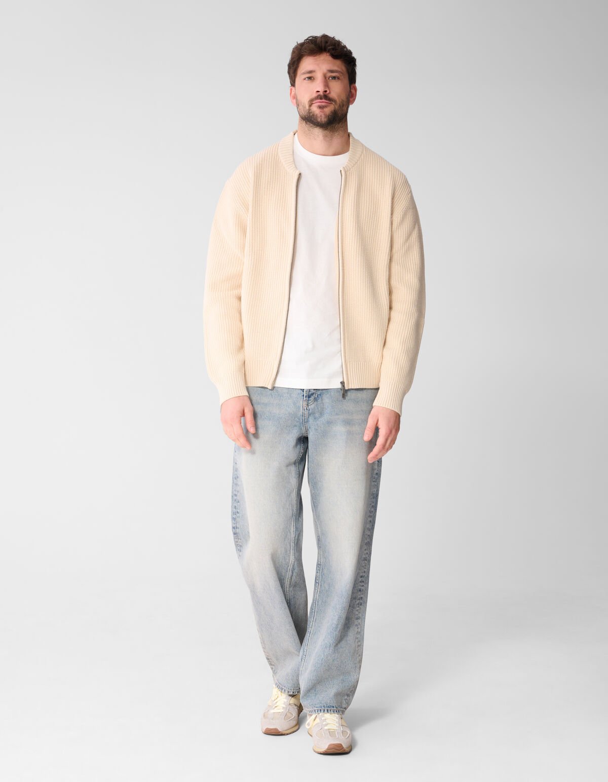 Strickjacke Sand SHOEBY MEN