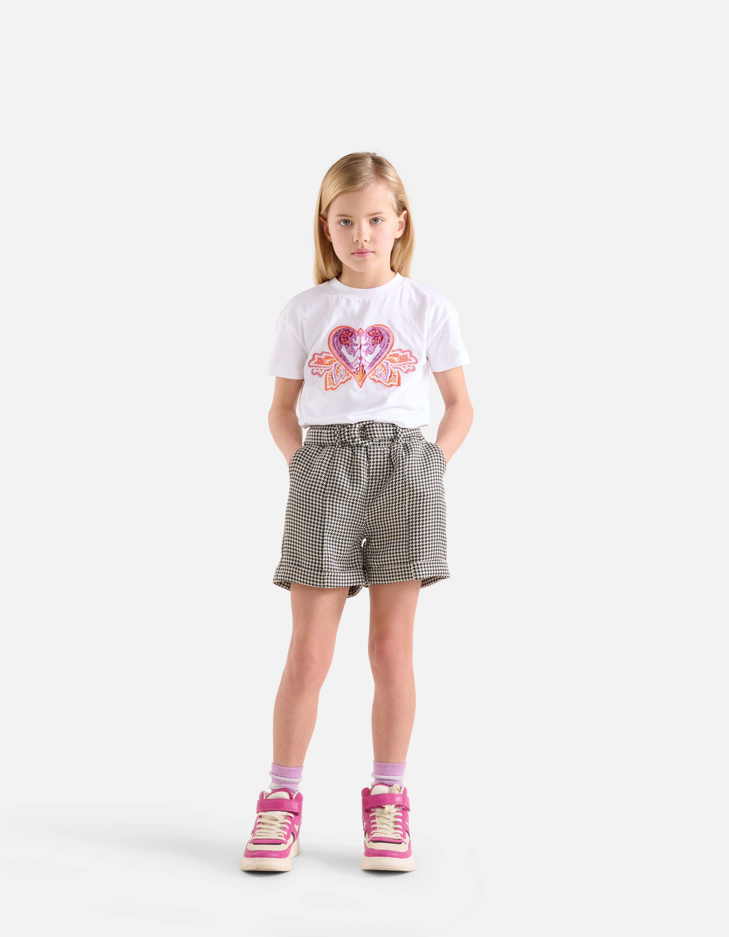 Pied-De-Poule Kurz Schwarz/Weiß SHOEBY GIRLS