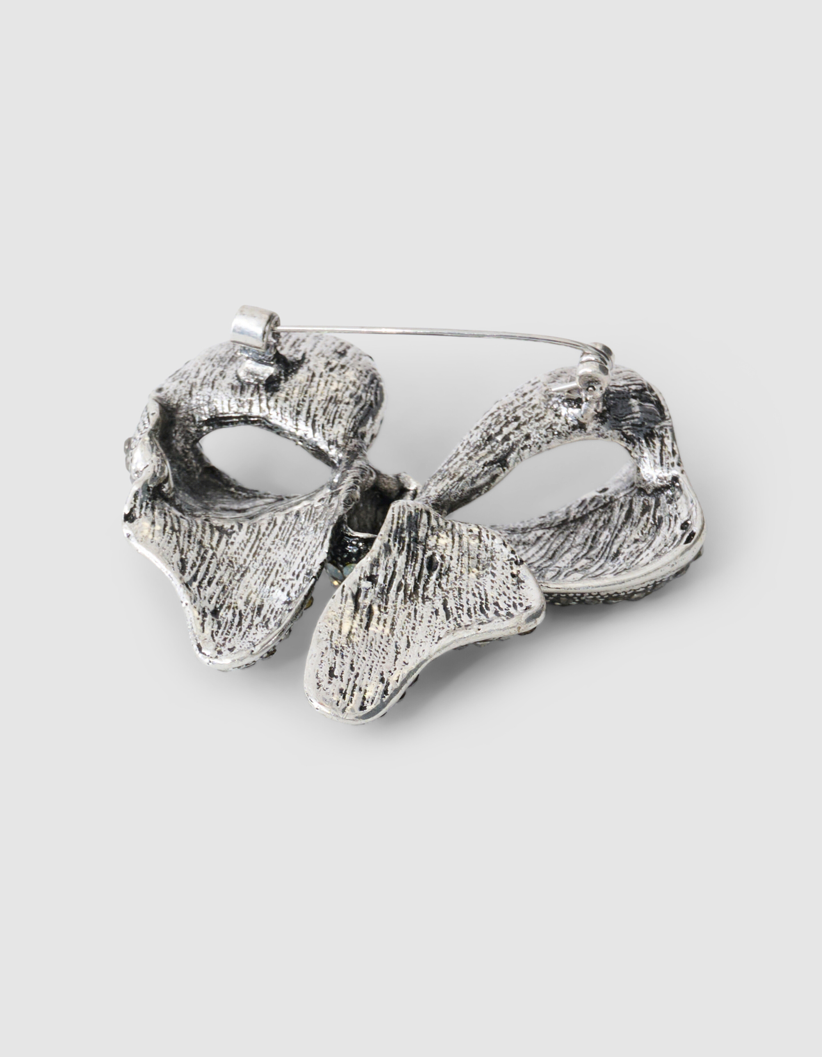 Strass-Streifen-Brosche Silber SHOEBY ACCESSOIRES