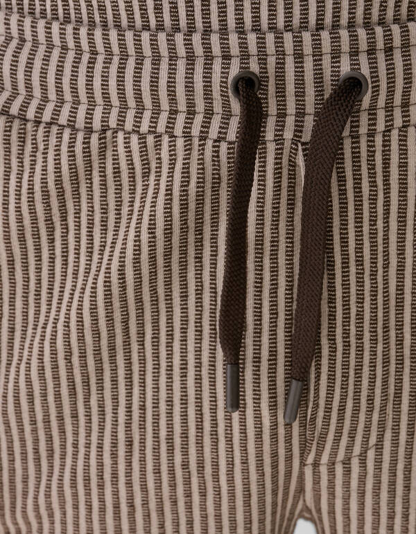 Seersucker-Shorts, Braun SHOEBY MEN