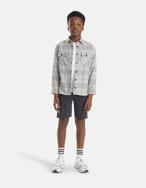Kariertes Overshirt Grau SHOEBY BOYS