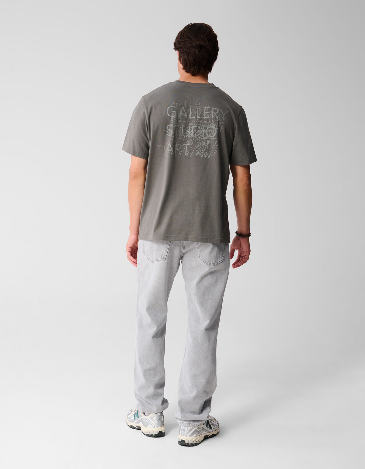Lockere Tapered Fit Jeans Hellgrau L32 SHOEBY MEN