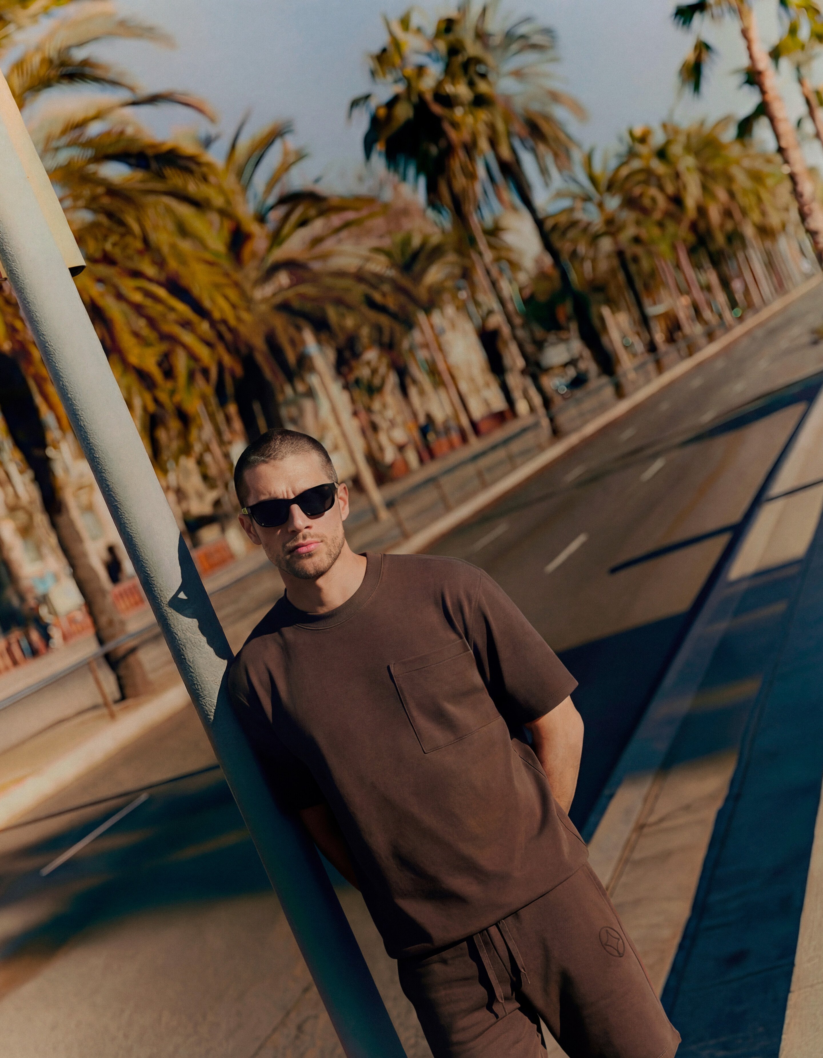 Cord-T-Shirt mit Taschen, dunkelbraun SHOEBY MEN