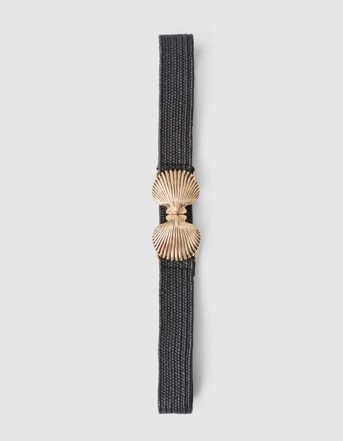 Geflochtener Muschelgürtel Schwarz SHOEBY ACCESSOIRES