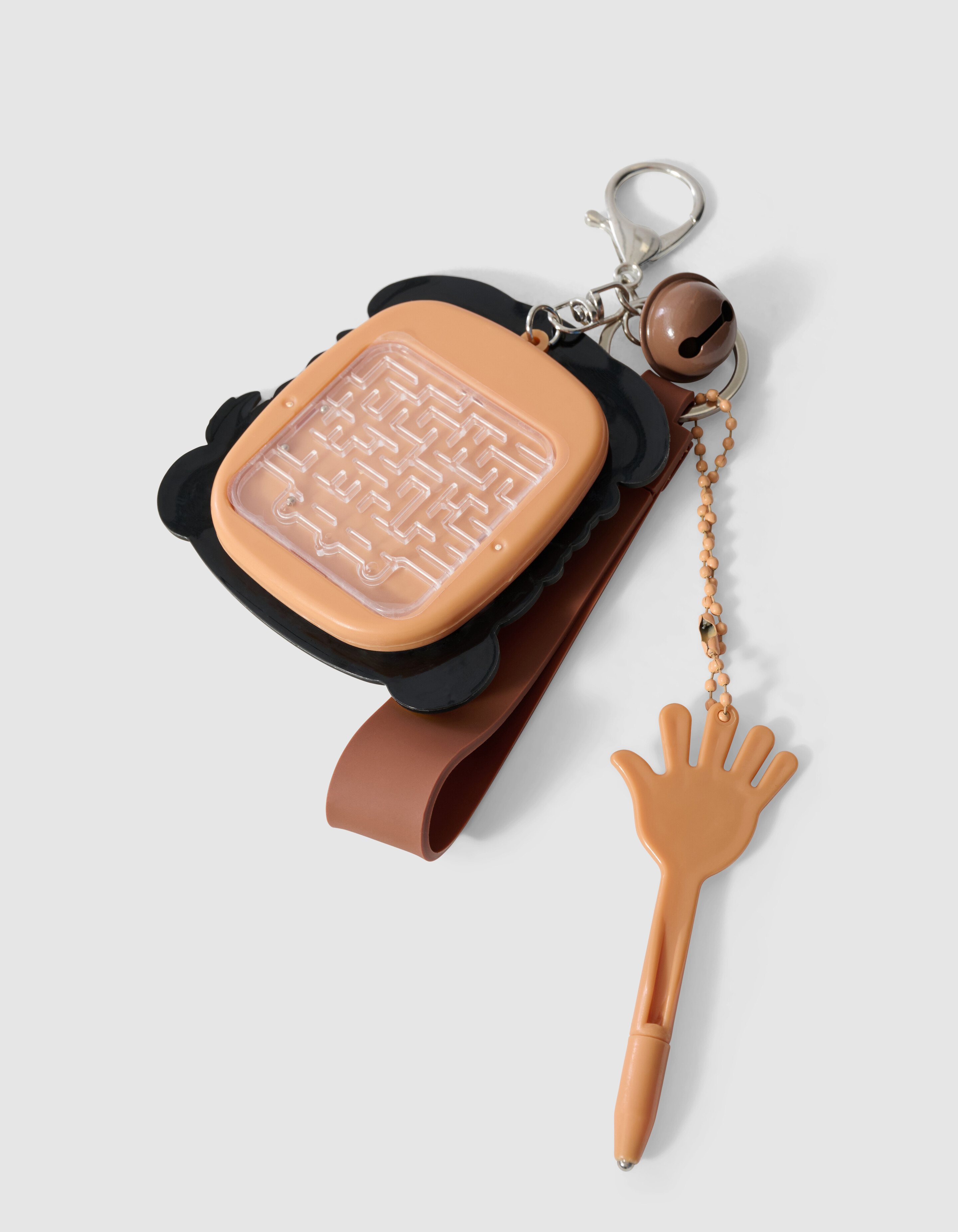Burger Hund Schl&uuml;sselanh&auml;nger Braun SHOEBY ACCESSOIRES