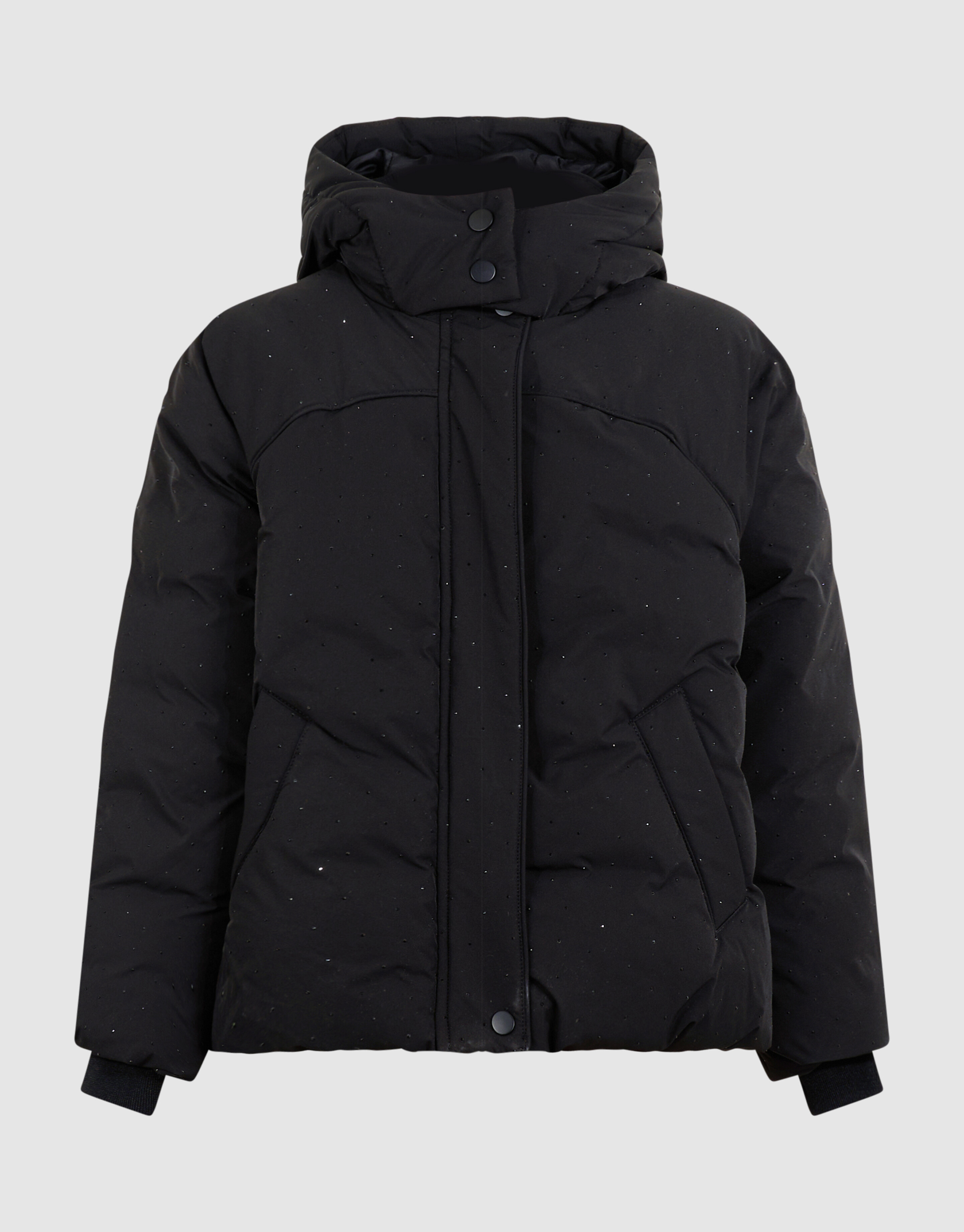 Strass Puffer Jas Zwart SHOEBY GIRLS