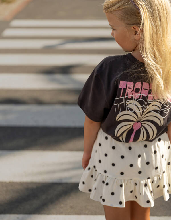 Tropez Artwork T-Shirt Dunkelgrau SHOEBY GIRLS