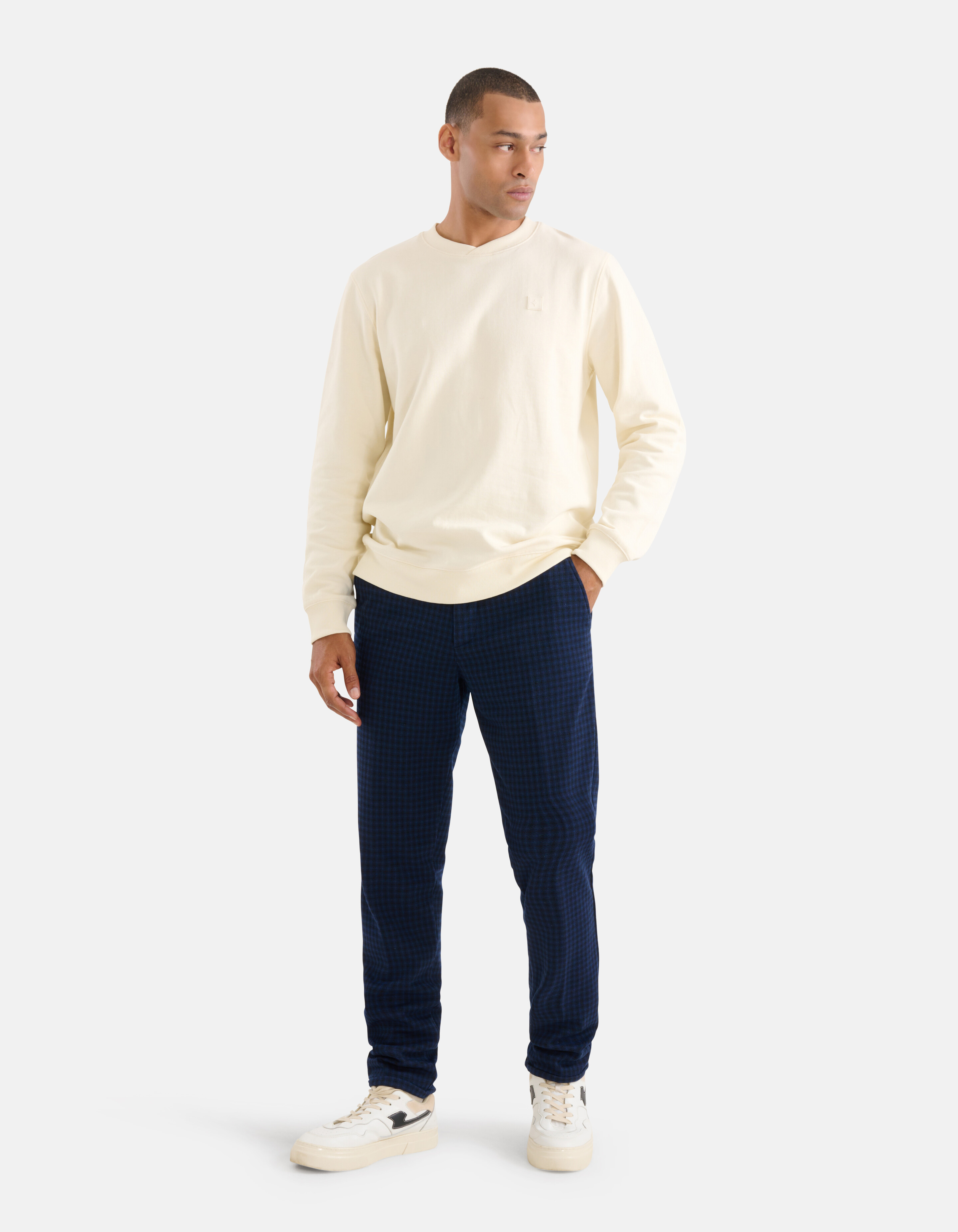 Karo-Hose Dunkelblau SHOEBY MEN