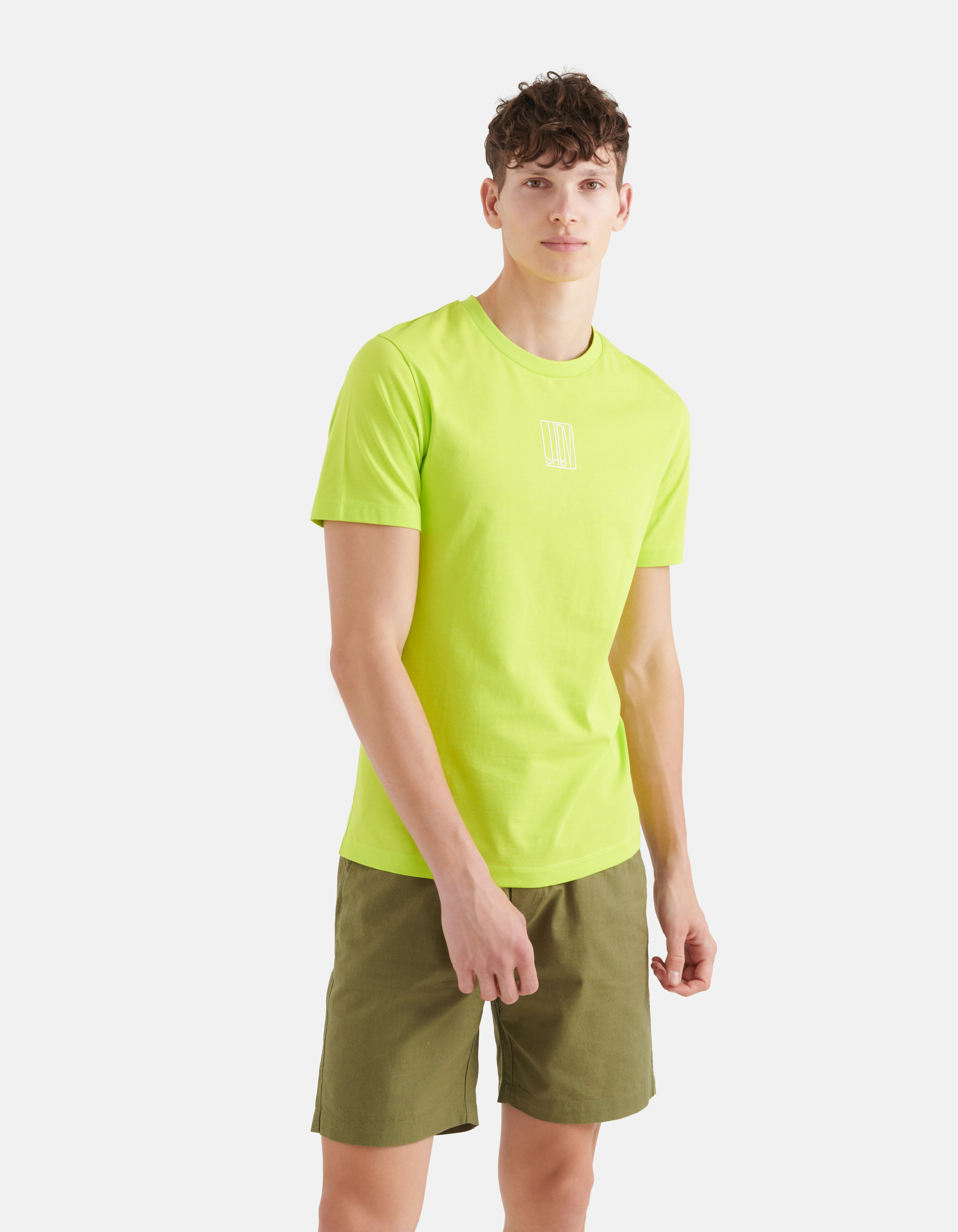 Text-T-Shirt Grün SHOEBY MEN